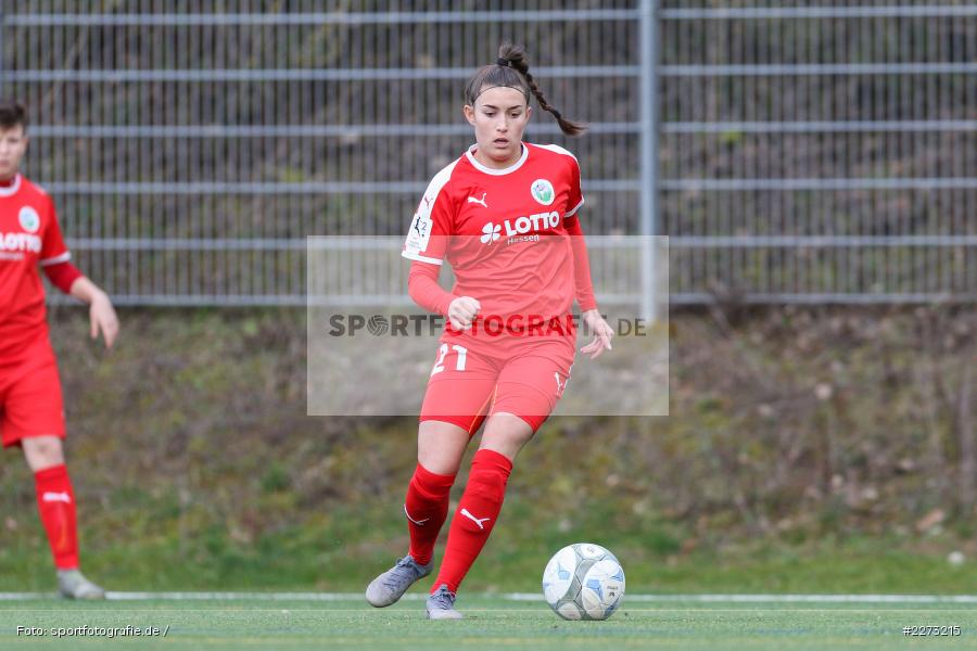 Regionalliga-Süd Frauen, 2. Frauen-Bundesliga, 16.02.2020, Sportpark Heuchelhof, Regionalfreundschaftsspiele, 1. FFC Frankfurt II, Sportclub Wuerzburg - Bild-ID: 2273215