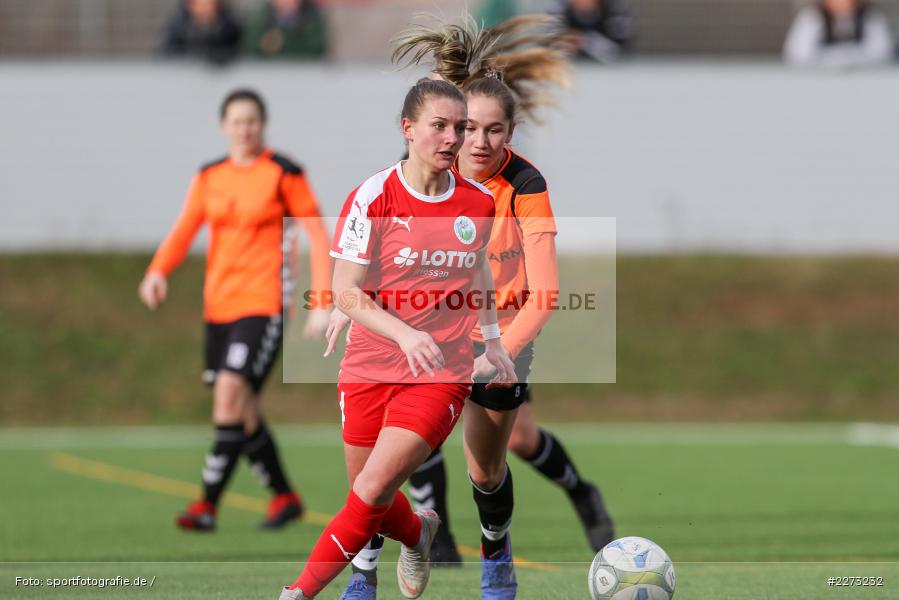 Regionalliga-Süd Frauen, 2. Frauen-Bundesliga, 16.02.2020, Sportpark Heuchelhof, Regionalfreundschaftsspiele, 1. FFC Frankfurt II, Sportclub Wuerzburg - Bild-ID: 2273232