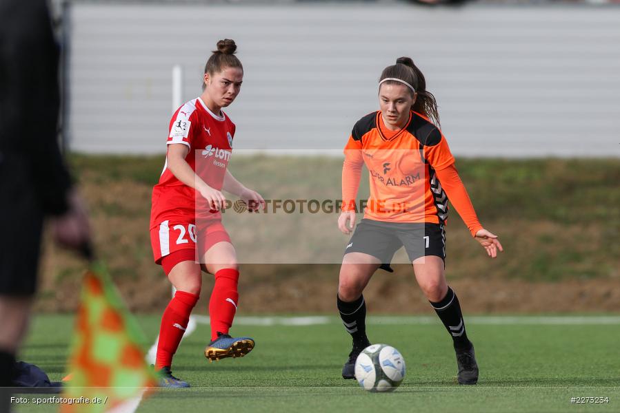 Regionalliga-Süd Frauen, 2. Frauen-Bundesliga, 16.02.2020, Sportpark Heuchelhof, Regionalfreundschaftsspiele, 1. FFC Frankfurt II, Sportclub Wuerzburg - Bild-ID: 2273234