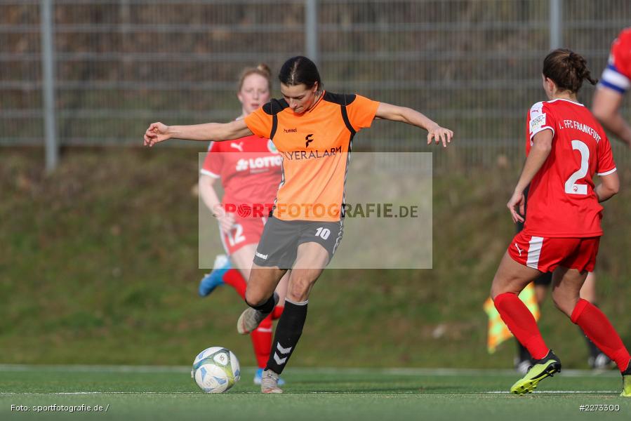 Regionalliga-Süd Frauen, 2. Frauen-Bundesliga, 16.02.2020, Sportpark Heuchelhof, Regionalfreundschaftsspiele, 1. FFC Frankfurt II, Sportclub Wuerzburg - Bild-ID: 2273300