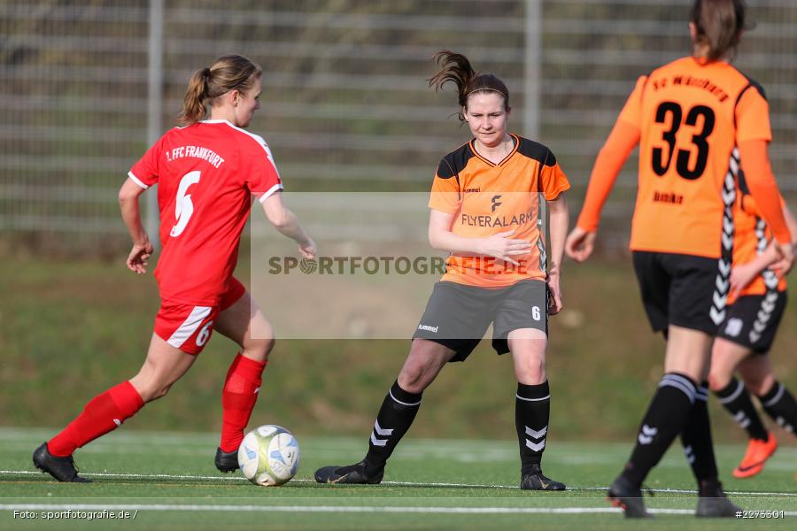 Regionalliga-Süd Frauen, 2. Frauen-Bundesliga, 16.02.2020, Sportpark Heuchelhof, Regionalfreundschaftsspiele, 1. FFC Frankfurt II, Sportclub Wuerzburg - Bild-ID: 2273301