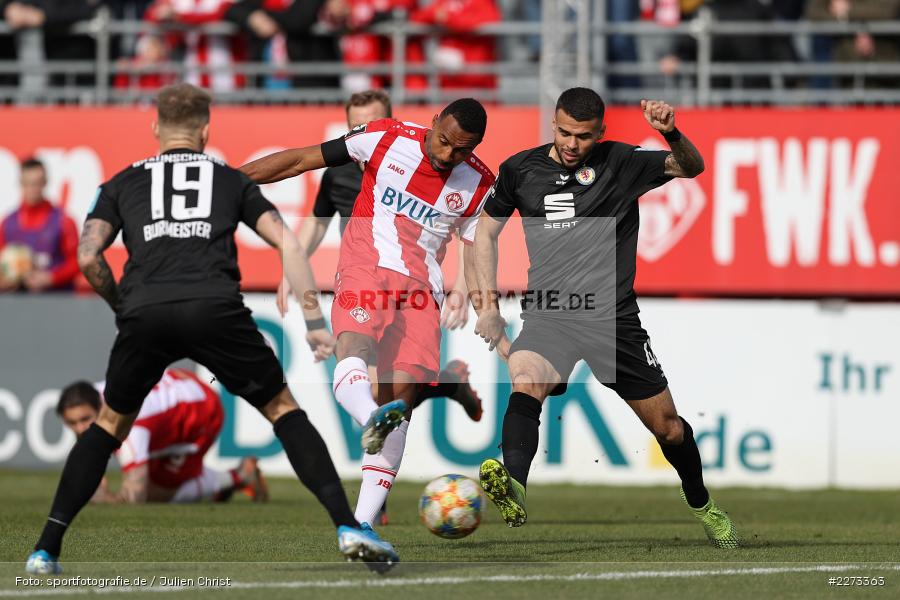 Robin Ziegele, Saliou Sané, FLYERALARM Arena, 22.02.2020, 3. Liga, Eintracht Braunschweig, FC Würzburger Kickers - Bild-ID: 2273363