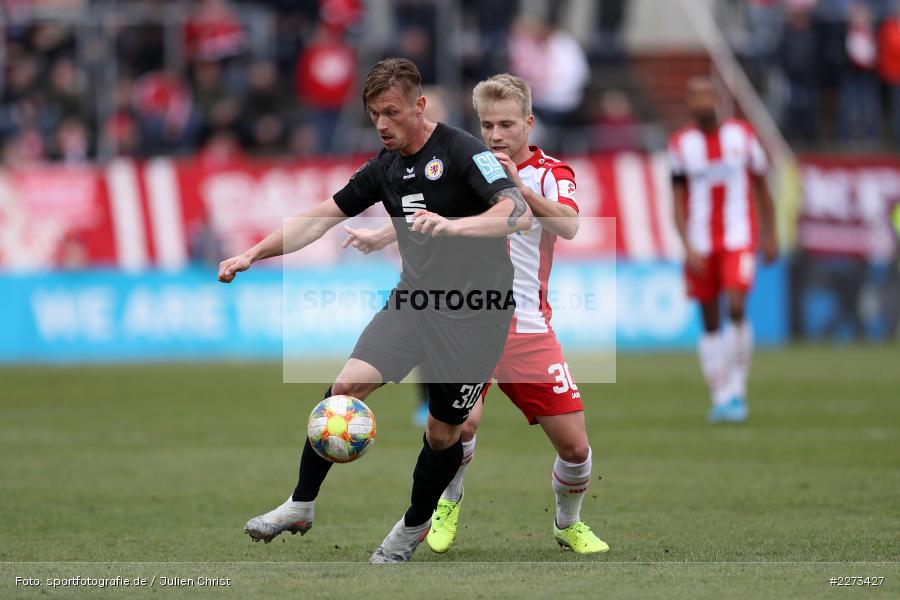 Simon Rhein, Marvin Pourie, FLYERALARM Arena, 22.02.2020, 3. Liga, Eintracht Braunschweig, FC Würzburger Kickers - Bild-ID: 2273427