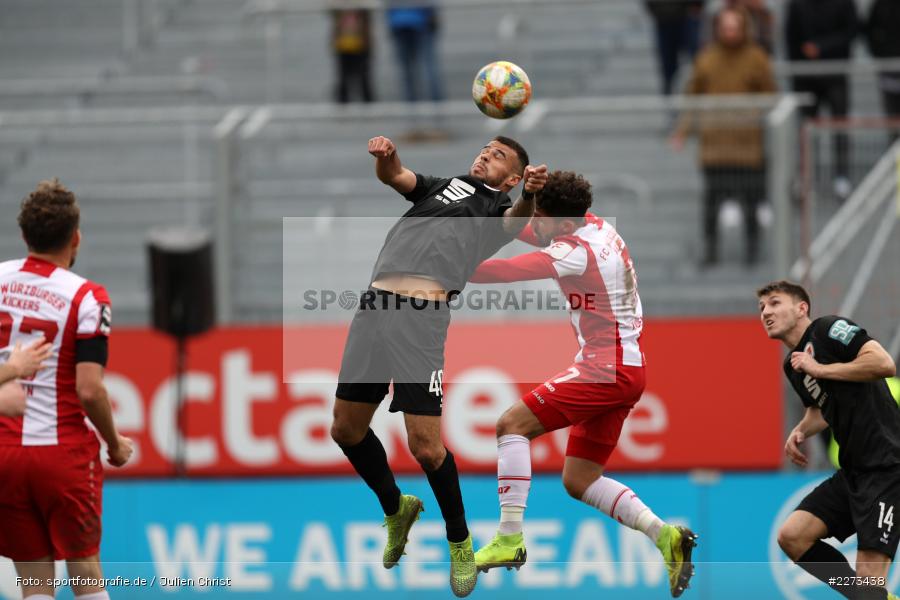 Fabio Kaufmann, Robin Ziegele, FLYERALARM Arena, 22.02.2020, 3. Liga, Eintracht Braunschweig, FC Würzburger Kickers - Bild-ID: 2273438