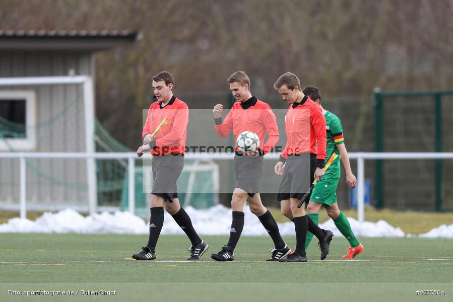 Lorenz Kuger, Lukas Steigerwald, Hannes Hemrich, TSV Abtswind, SV Viktoria Aschaffenburg, 29.02.2020 - Bild-ID: 2273506
