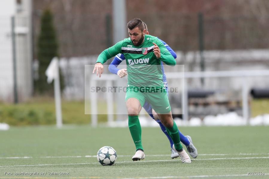 Benjamin Baier, Daniel Endres, TSV Abtswind, SV Viktoria Aschaffenburg, 29.02.2020 - Bild-ID: 2273536