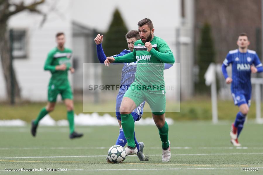 Benjamin Baier, Daniel Endres, TSV Abtswind, SV Viktoria Aschaffenburg, 29.02.2020 - Bild-ID: 2273537