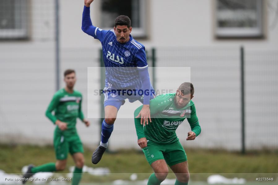 Hamza Boutakhrit, Daniel Endres, TSV Abtswind, SV Viktoria Aschaffenburg, 29.02.2020 - Bild-ID: 2273548