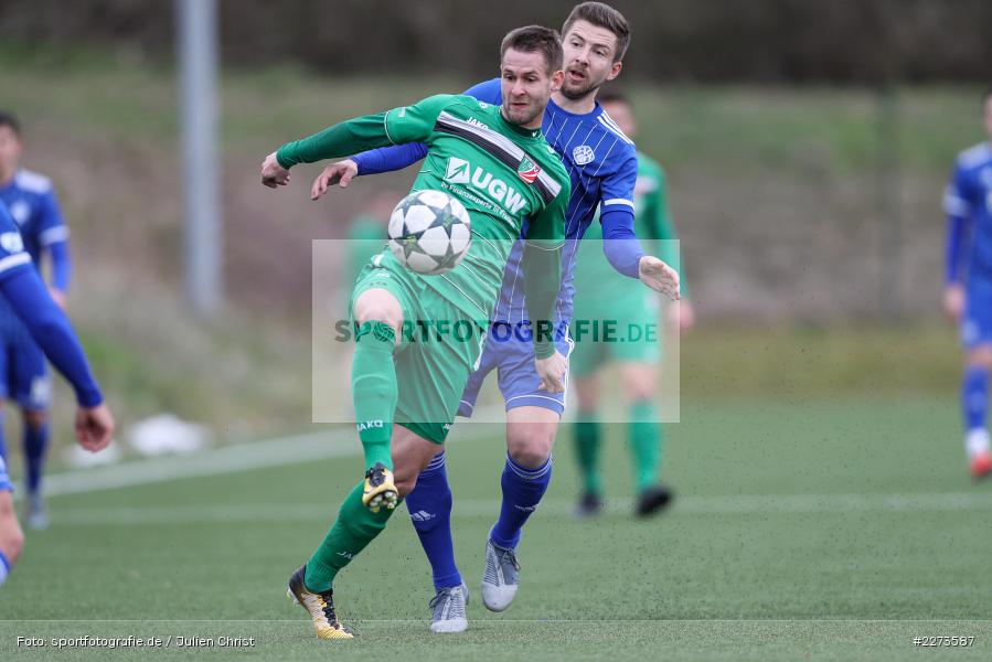 Benjamin Baier, Frank Hartlehnert, TSV Abtswind, SV Viktoria Aschaffenburg, 29.02.2020 - Bild-ID: 2273587