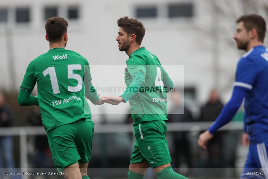 Max Wolf, Adrian Graf, TSV Abtswind, SV Viktoria Aschaffenburg, 29.02.2020 - Bild-ID: 2273595