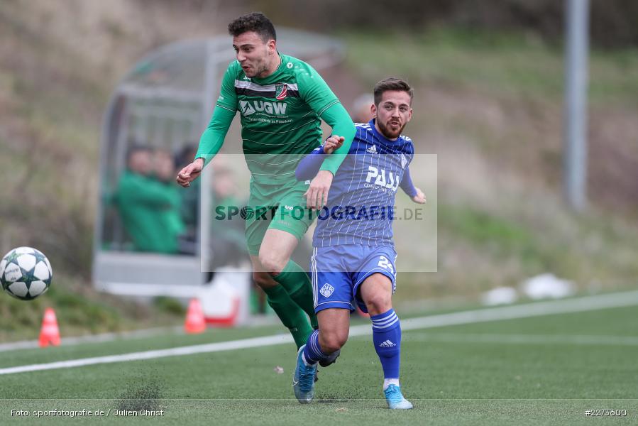 Silas Tom Zehnder, Max Hillenbrand, TSV Abtswind, SV Viktoria Aschaffenburg, 29.02.2020 - Bild-ID: 2273600