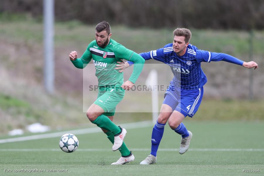 Luca Dähn, Daniel Endres, TSV Abtswind, SV Viktoria Aschaffenburg, 29.02.2020 - Bild-ID: 2273634