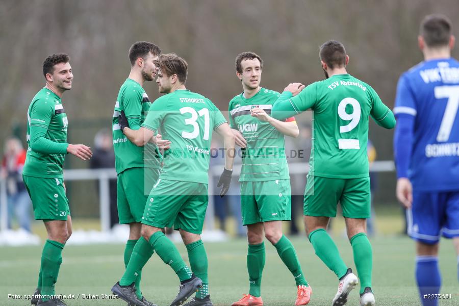 Daniel Endres, Adrian Dußler, TSV Abtswind, SV Viktoria Aschaffenburg, 29.02.2020 - Bild-ID: 2273651