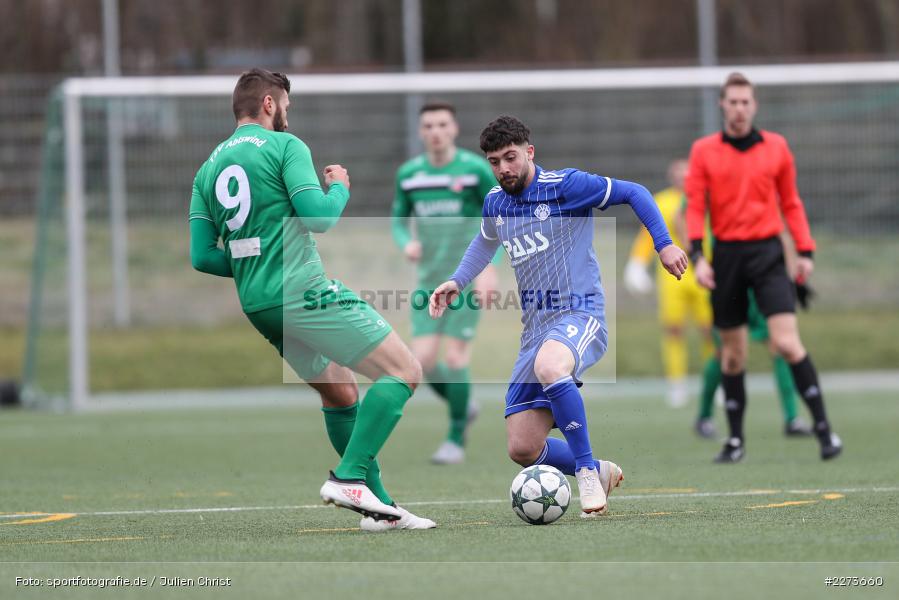 Clay Verkaj, Daniel Endres, TSV Abtswind, SV Viktoria Aschaffenburg, 29.02.2020 - Bild-ID: 2273660