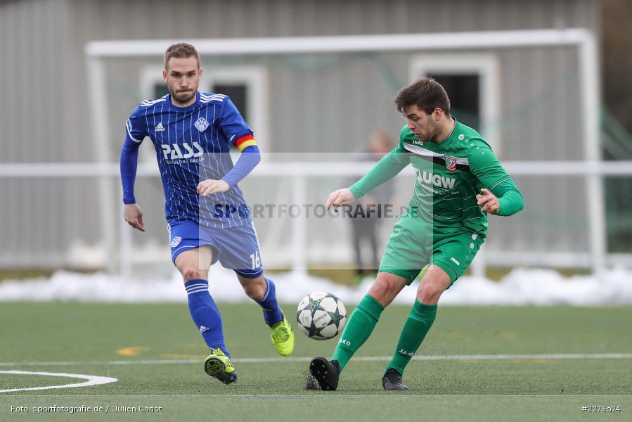 Christopher Lehmann, Simon Schmidt, TSV Abtswind, SV Viktoria Aschaffenburg, 29.02.2020 - Bild-ID: 2273674