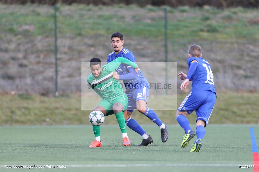 Hamza Boutakhrit, Shawn Hilgert, TSV Abtswind, SV Viktoria Aschaffenburg, 29.02.2020 - Bild-ID: 2273799