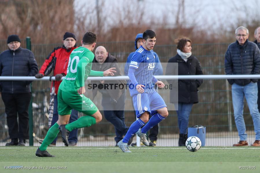 Max Hillenbrand, Pasqual Verkamp, TSV Abtswind, SV Viktoria Aschaffenburg, 29.02.2020 - Bild-ID: 2273805
