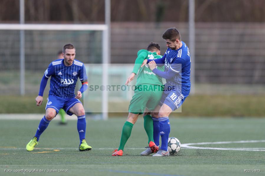 Benjamin Baier, Markus Thomann, TSV Abtswind, SV Viktoria Aschaffenburg, 29.02.2020 - Bild-ID: 2273810