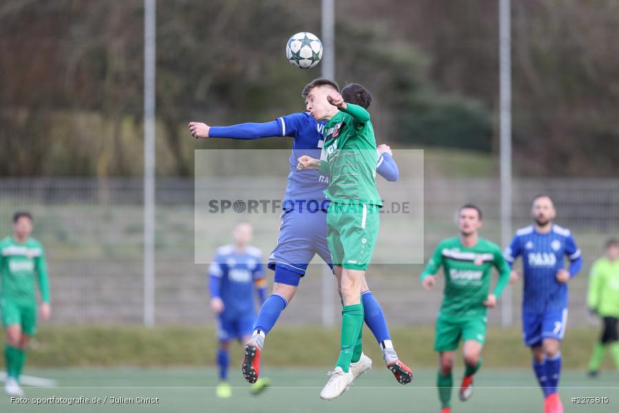 Egson Gashi, Niklas Wendel, TSV Abtswind, SV Viktoria Aschaffenburg, 29.02.2020 - Bild-ID: 2273815