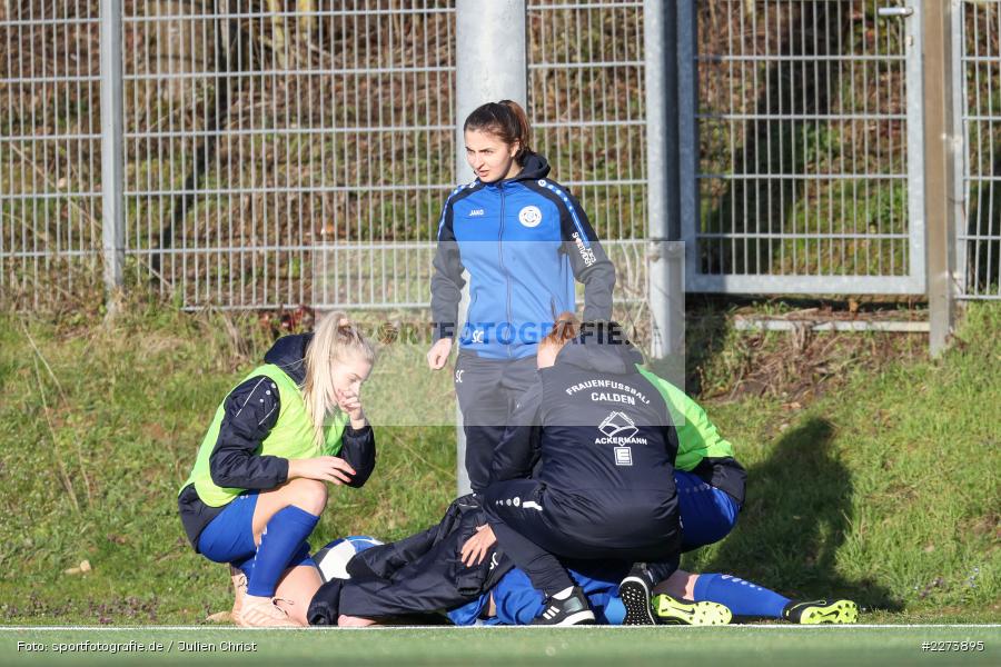 Verletzung, Heuchelhof Sportpark, 01.03.2020, Frauen Regionalliga Süd, TSV Jahn Calden, Sportclub Würzburg - Bild-ID: 2273895