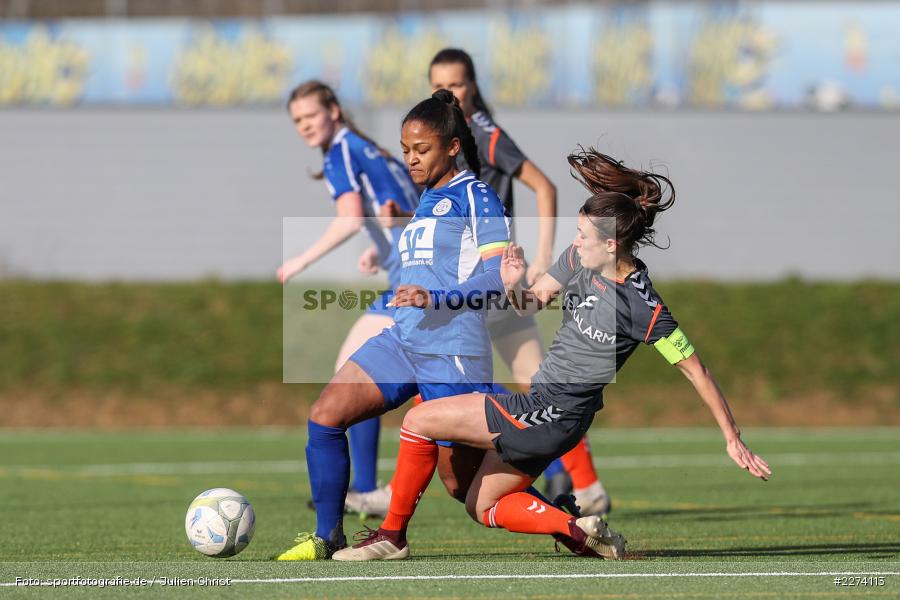 Theresa Damm, Sharon Braun, Heuchelhof Sportpark, 01.03.2020, Frauen Regionalliga Süd, TSV Jahn Calden, Sportclub Würzburg - Bild-ID: 2274113