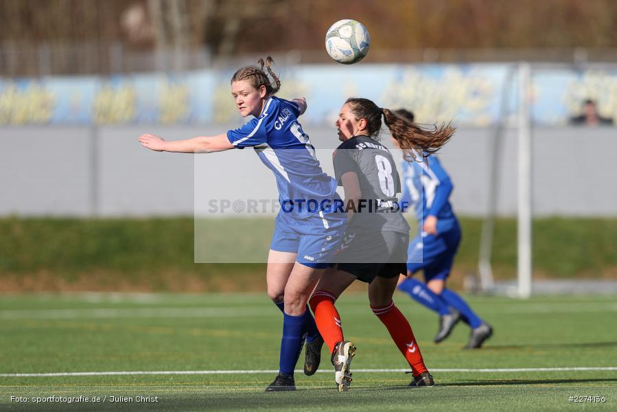 Eva Teubert, Natalie Merz, Heuchelhof Sportpark, 01.03.2020, Frauen Regionalliga Süd, TSV Jahn Calden, Sportclub Würzburg - Bild-ID: 2274136