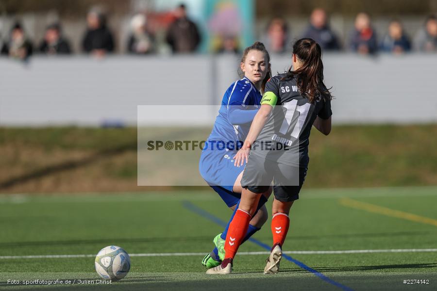 Theresa Damm, Lara Oceana Piebrock, Heuchelhof Sportpark, 01.03.2020, Frauen Regionalliga Süd, TSV Jahn Calden, Sportclub Würzburg - Bild-ID: 2274142