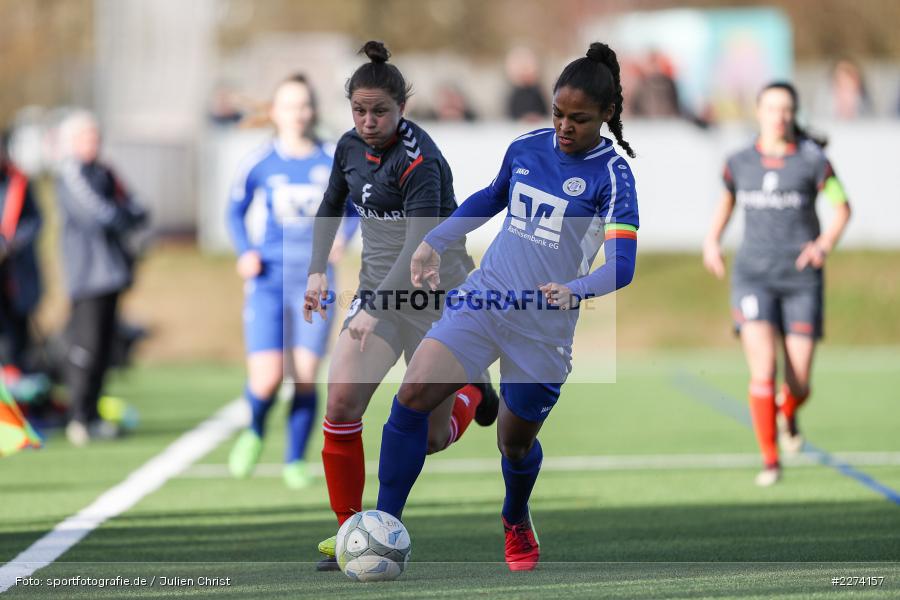 Antonia Hanke, Sharon Braun, Heuchelhof Sportpark, 01.03.2020, Frauen Regionalliga Süd, TSV Jahn Calden, Sportclub Würzburg - Bild-ID: 2274157