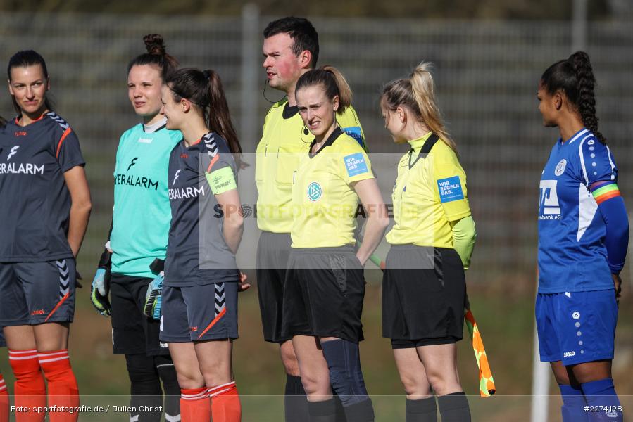 Niklas Göbel, Rebecca Seith, Davina Haupt, Heuchelhof Sportpark, 01.03.2020, Frauen Regionalliga Süd, TSV Jahn Calden, Sportclub Würzburg - Bild-ID: 2274198