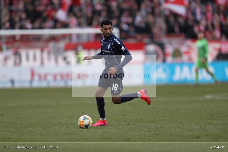 Mohamed Gouaida, FLYERALARM Arena, Würzburg, 07.03.2020, DFB, sport, action, Fussball, 3. Liga, SV Waldhof Mannheim, FC Würzburger Kickers - Bild-ID: 2274301