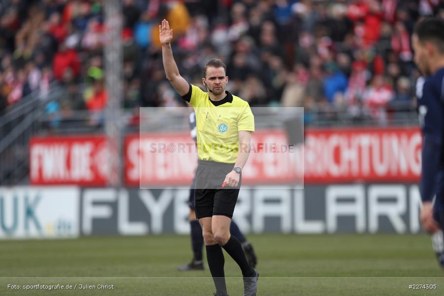 Schiedsrichter, Patrick Schwengers, FLYERALARM Arena, Würzburg, 07.03.2020, DFB, sport, action, Fussball, 3. Liga, SV Waldhof Mannheim, FC Würzburger Kickers - Bild-ID: 2274305 Schiedsrichter, Patrick Schwengers, FLYERALARM Arena, Würzburg, 07.03.2020, DFB, sport, action, Fussball, 3. Liga, SV Waldhof Mannheim, FC Würzburger Kickers - Bild-ID: 2274305