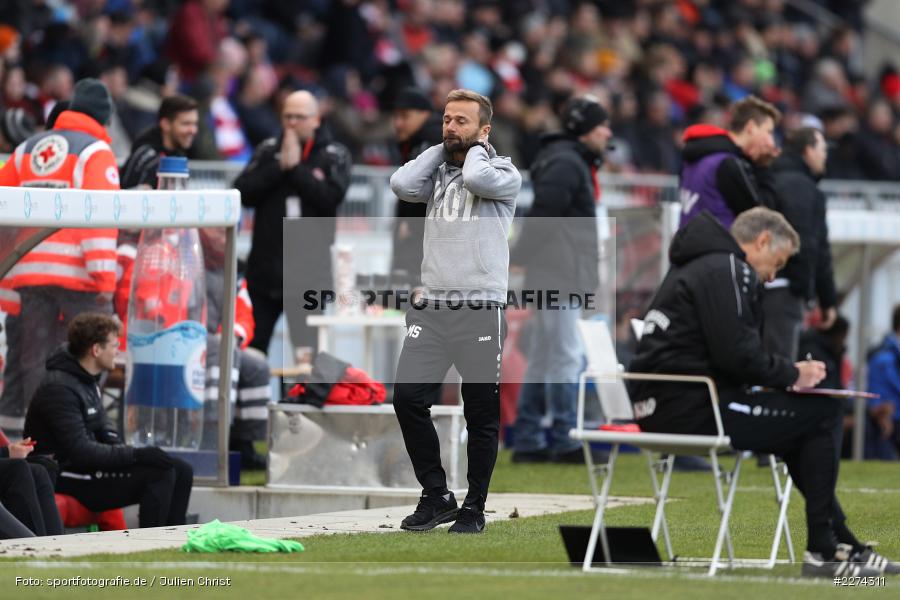 Michael Schiele, FLYERALARM Arena, Würzburg, 07.03.2020, DFB, sport, action, Fussball, 3. Liga, SV Waldhof Mannheim, FC Würzburger Kickers - Bild-ID: 2274311