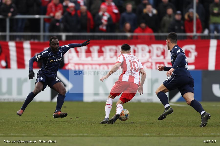 Mounir Bouziane, Kevin Koffi, Albion Vrenezi, FLYERALARM Arena, Würzburg, 07.03.2020, DFB, sport, action, Fussball, 3. Liga, SV Waldhof Mannheim, FC Würzburger Kickers - Bild-ID: 2274317 Mounir Bouziane, Kevin Koffi, Albion Vrenezi, FLYERALARM Arena, Würzburg, 07.03.2020, DFB, sport, action, Fussball, 3. Liga, SV Waldhof Mannheim, FC Würzburger Kickers - Bild-ID: 2274317