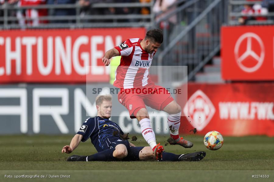 Marcel Seegert, Dominic Baumann, FLYERALARM Arena, Würzburg, 07.03.2020, DFB, sport, action, Fussball, 3. Liga, SV Waldhof Mannheim, FC Würzburger Kickers - Bild-ID: 2274330 Marcel Seegert, Dominic Baumann, FLYERALARM Arena, Würzburg, 07.03.2020, DFB, sport, action, Fussball, 3. Liga, SV Waldhof Mannheim, FC Würzburger Kickers - Bild-ID: 2274330