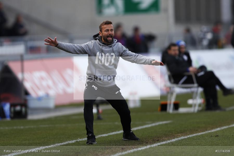 Michael Schiele, FLYERALARM Arena, Würzburg, 07.03.2020, DFB, sport, action, Fussball, 3. Liga, SV Waldhof Mannheim, FC Würzburger Kickers - Bild-ID: 2274358