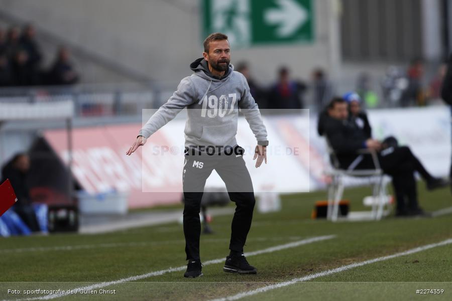 Michael Schiele, FLYERALARM Arena, Würzburg, 07.03.2020, DFB, sport, action, Fussball, 3. Liga, SV Waldhof Mannheim, FC Würzburger Kickers - Bild-ID: 2274359