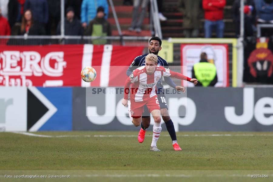Mohamed Gouaida, Luke Hemmerich, FLYERALARM Arena, Würzburg, 07.03.2020, DFB, sport, action, Fussball, 3. Liga, SV Waldhof Mannheim, FC Würzburger Kickers - Bild-ID: 2274364 Mohamed Gouaida, Luke Hemmerich, FLYERALARM Arena, Würzburg, 07.03.2020, DFB, sport, action, Fussball, 3. Liga, SV Waldhof Mannheim, FC Würzburger Kickers - Bild-ID: 2274364