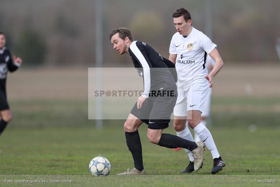 Matej Buketa, Sebastian Leisgang, Sportgelände, Retzbach, 08.03.2020, Fussball, Bezirksliga West, 1. FC Südring, TSV Retzbach - Bild-ID: 2274412