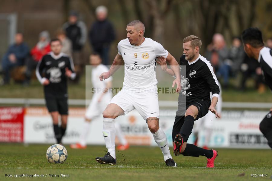 Felix Strohmenger, Milan Stavrich, Sportgelände, Retzbach, 08.03.2020, Fussball, Bezirksliga West, 1. FC Südring, TSV Retzbach - Bild-ID: 2274437 Felix Strohmenger, Milan Stavrich, Sportgelände, Retzbach, 08.03.2020, Fussball, Bezirksliga West, 1. FC Südring, TSV Retzbach - Bild-ID: 2274437