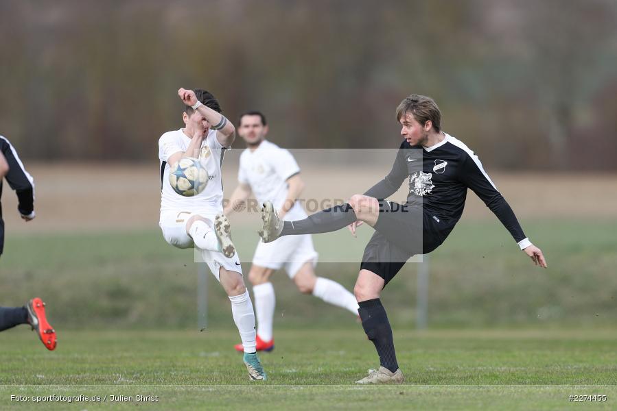 Sebastian Leisgang, Momcilo Jovanovic, Sportgelände, Retzbach, 08.03.2020, Fussball, Bezirksliga West, 1. FC Südring, TSV Retzbach - Bild-ID: 2274455