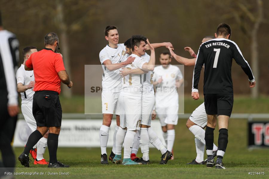 Matej Buketa, Momcilo Jovanovic, Senad Bajric, Sportgelände, Retzbach, 08.03.2020, Fussball, Bezirksliga West, 1. FC Südring, TSV Retzbach - Bild-ID: 2274475
