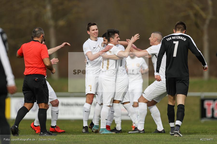 Milan Stavrich, Matej Buketa, Momcilo Jovanovic, Senad Bajric, Sportgelände, Retzbach, 08.03.2020, Fussball, Bezirksliga West, 1. FC Südring, TSV Retzbach - Bild-ID: 2274477