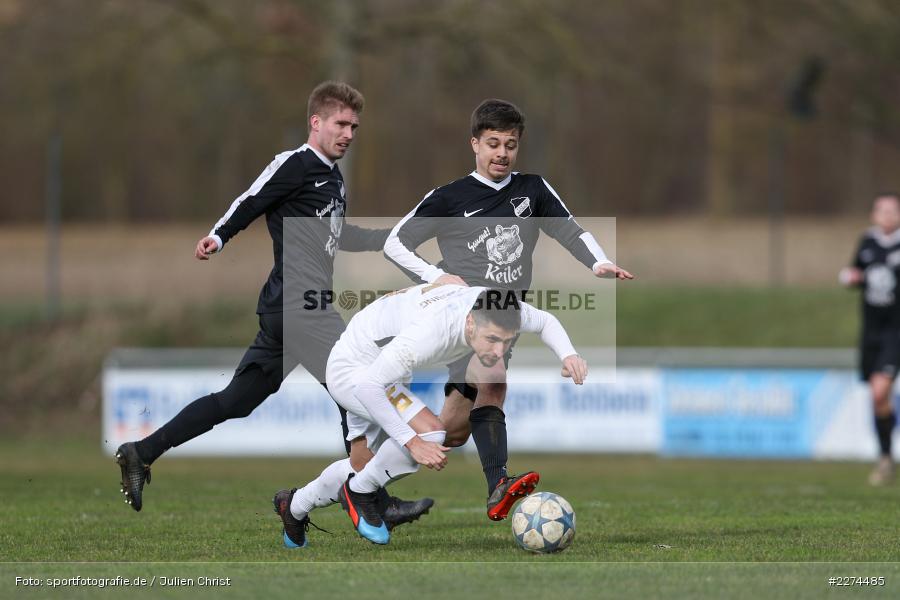 Philipp Gößwein, Dusan Tesic, Sportgelände, Retzbach, 08.03.2020, Fussball, Bezirksliga West, 1. FC Südring, TSV Retzbach - Bild-ID: 2274485