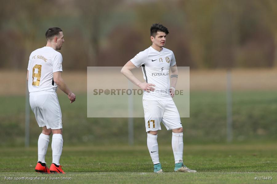Maurice Wiesener, Momcilo Jovanovic, Sportgelände, Retzbach, 08.03.2020, Fussball, Bezirksliga West, 1. FC Südring, TSV Retzbach - Bild-ID: 2274490