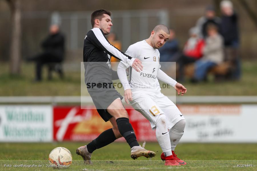 Mario Hartmann, Marko Culic, Sportgelände, Retzbach, 08.03.2020, Fussball, Bezirksliga West, 1. FC Südring, TSV Retzbach - Bild-ID: 2274497