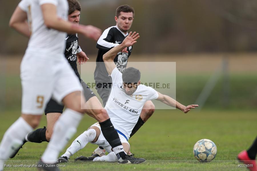 Senad Bajric, Mario Hartmann, Maximilian Köstler, Sportgelände, Retzbach, 08.03.2020, Fussball, Bezirksliga West, 1. FC Südring, TSV Retzbach - Bild-ID: 2274511