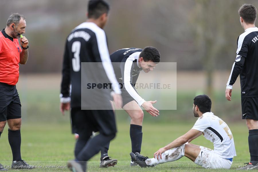 Senad Bajric, Nicolai Zull, Sportgelände, Retzbach, 08.03.2020, Fussball, Bezirksliga West, 1. FC Südring, TSV Retzbach - Bild-ID: 2274515