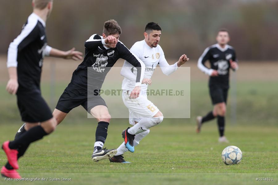 Maximilian Köstler, Dusan Tesic, Sportgelände, Retzbach, 08.03.2020, Fussball, Bezirksliga West, 1. FC Südring, TSV Retzbach - Bild-ID: 2274522