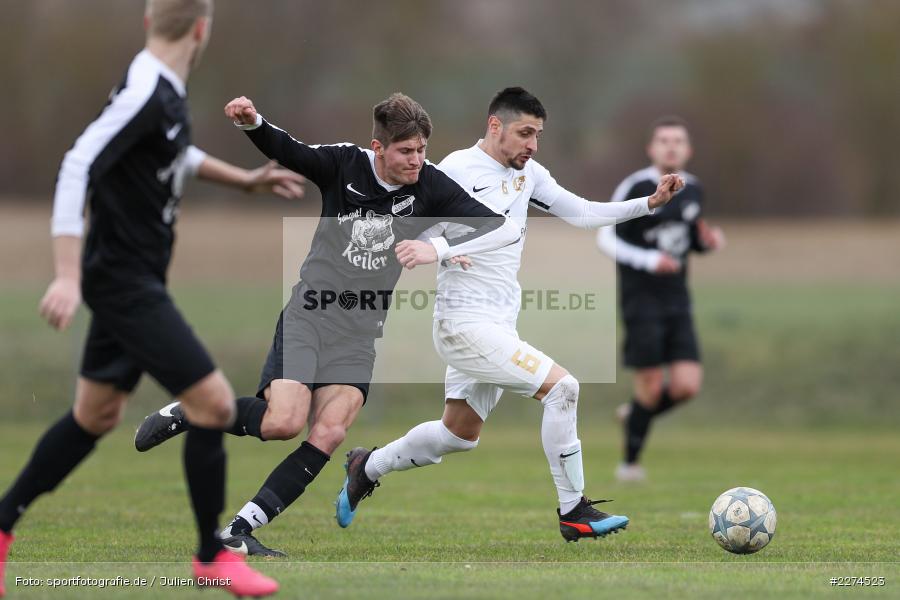 Maximilian Köstler, Dusan Tesic, Sportgelände, Retzbach, 08.03.2020, Fussball, Bezirksliga West, 1. FC Südring, TSV Retzbach - Bild-ID: 2274523