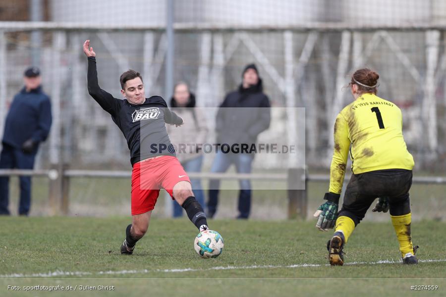 David Tschanter, Artur Jurkin, Sportgelände, Karlstadt, 08.03.2020, Fussball, Kreisliga Würzburg Gr. 2, FV Gemünden/Seifriedsburg, FV Karlstadt - Bild-ID: 2274559
